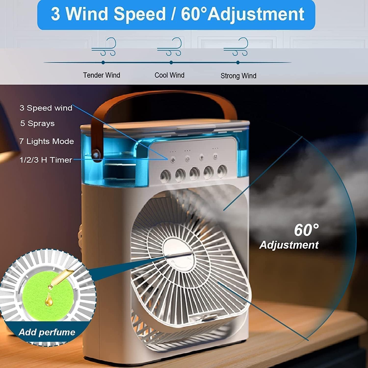 Mini portable Air Cooler fan